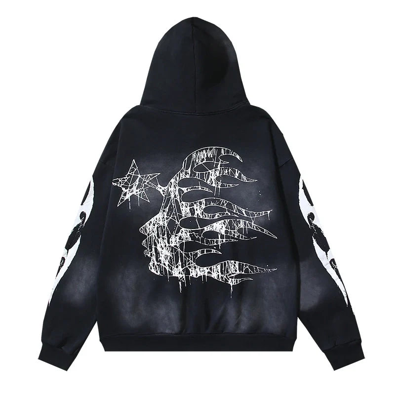 Hellstar Spiderweb Sport Hoodie Black