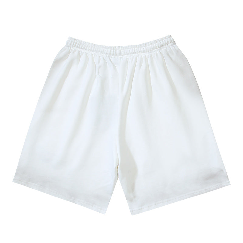 Hellstar Flame Shorts White Black