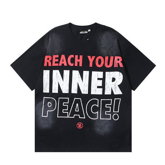 Hellstar Reach Your Inner Peace Black Graphic T-Shirt