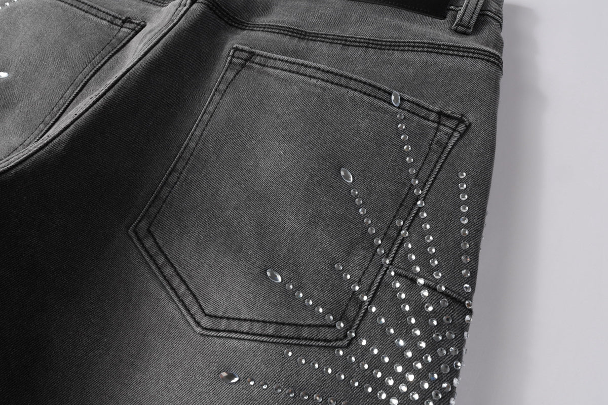PURPLE Shorts Crystals 5094