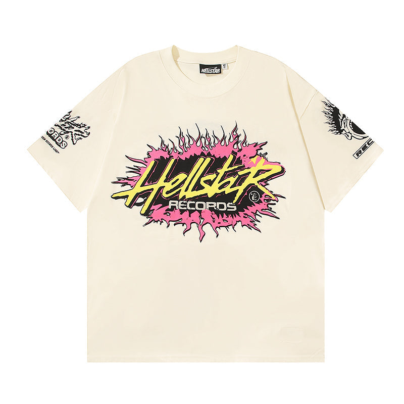 Hellstar Records T-Shirt Cream